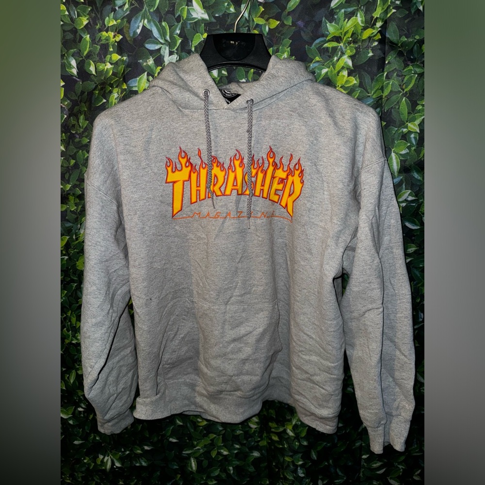 Thrasher hoodie (gray)
